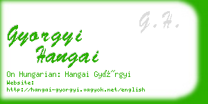 gyorgyi hangai business card